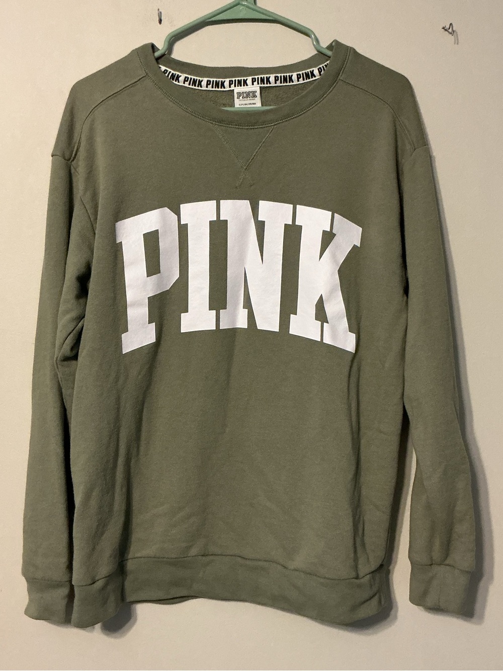 Victoria's Secret PINK Sage Green Sweatshirt